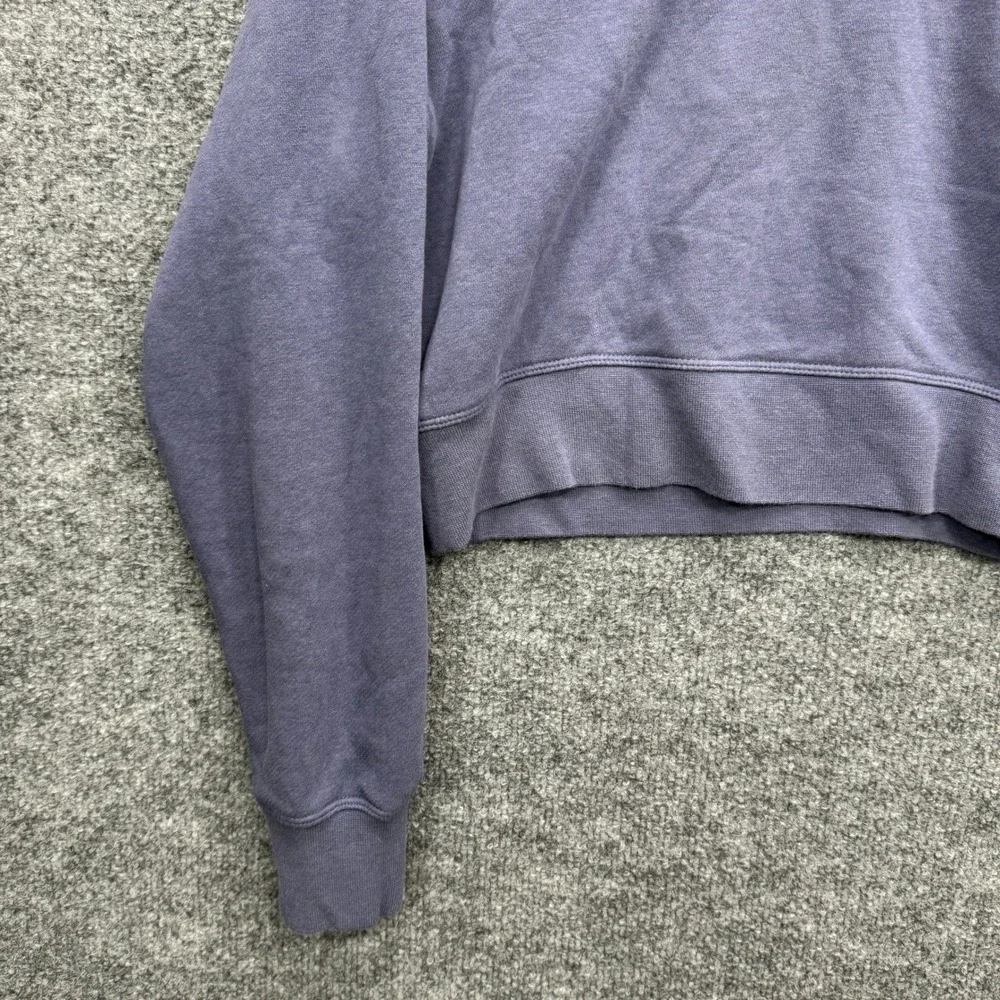 Nike Air Quarter Zip Sweatshirt Womens Large Blue Long Sleeve Cropped Fleece